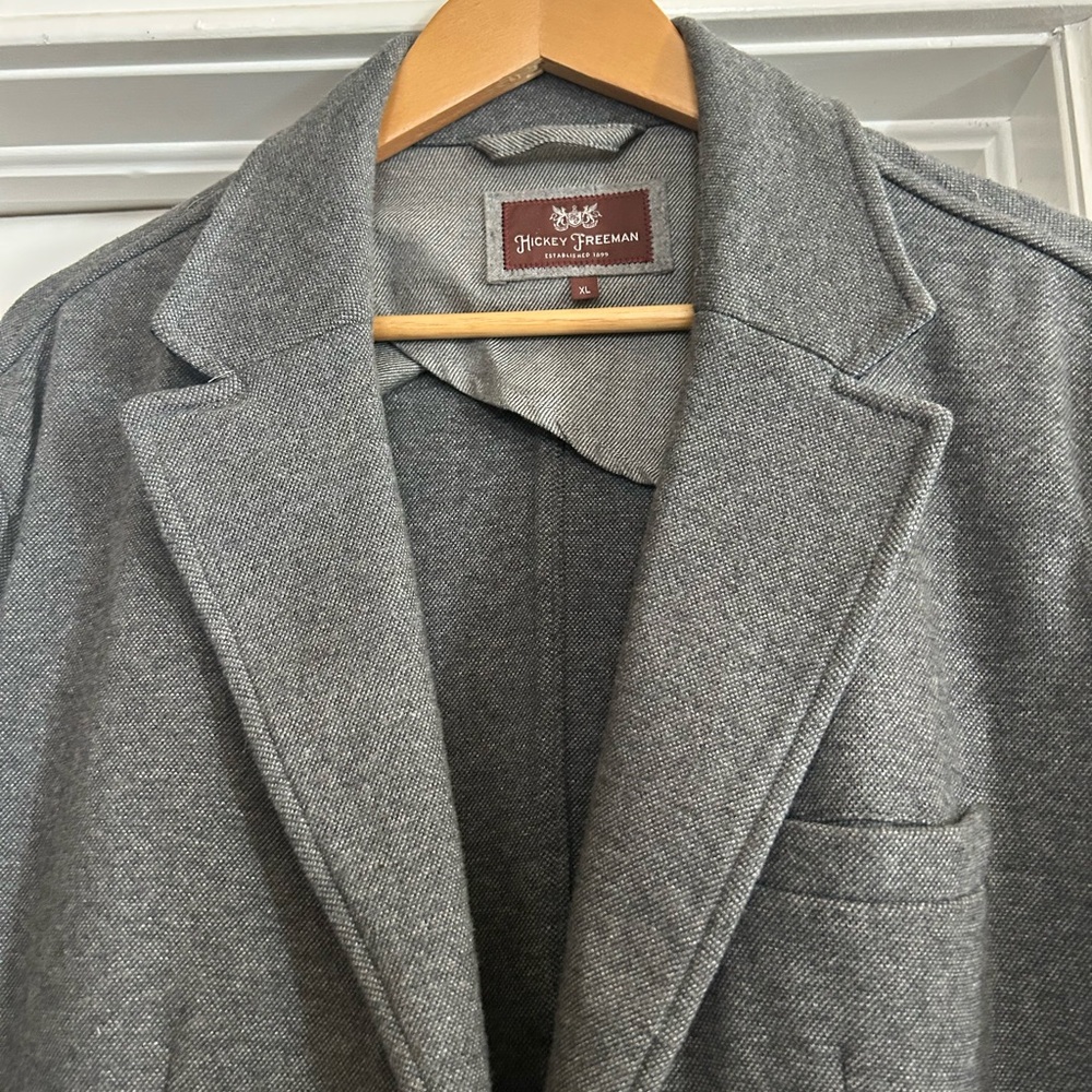 Hickey Freeman Charcoal Trench Coat